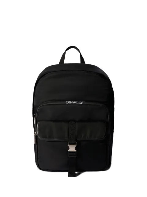 Off-White logo buckle outdoor backpack Black OMNB125C99FAB0011000