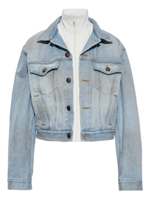 Balenciaga layered denim jacket Blue 849904TTW74