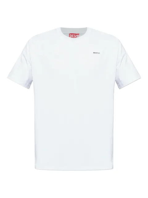 Diesel cotton T-shirt with small logo on chest White A196460AIJU