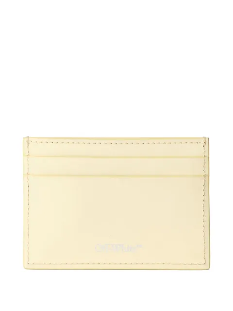 Off-White arrow jitney quote card case Yellow OWND027F25LEA0011919