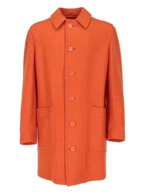 Romeo Gigli Pre-Owned 1990s single-breasted coat Orange RG780PT