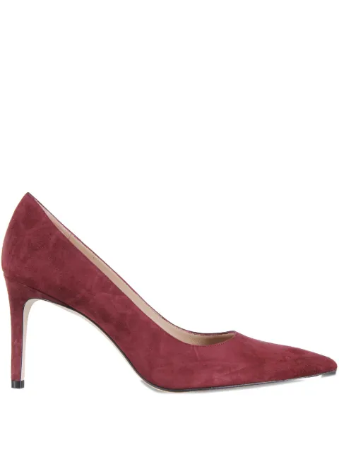 Stuart Weitzman 85mm pointed-toe heeled pumps Red SJ948097