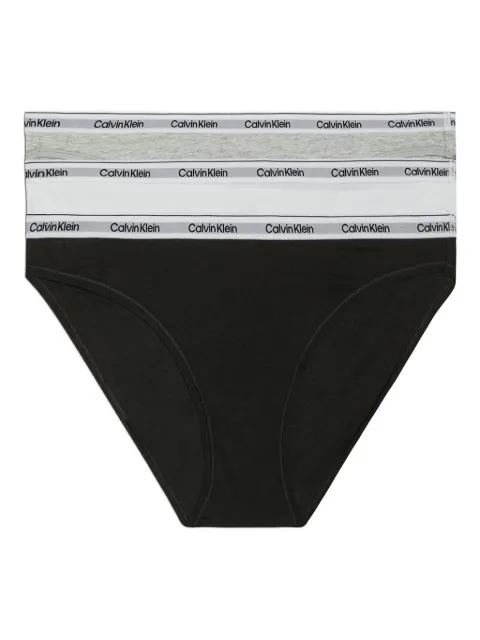Calvin Klein Underwear logo waistband briefs 3-pack White 000QD5207EMPI