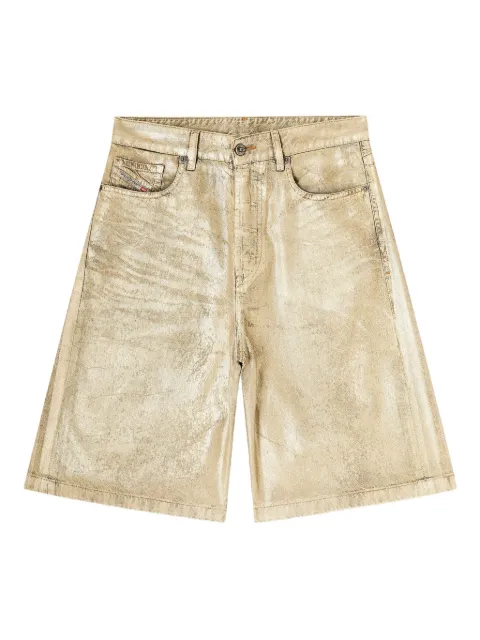 Diesel shorts in distressed metallic denim Gold P01680068TS