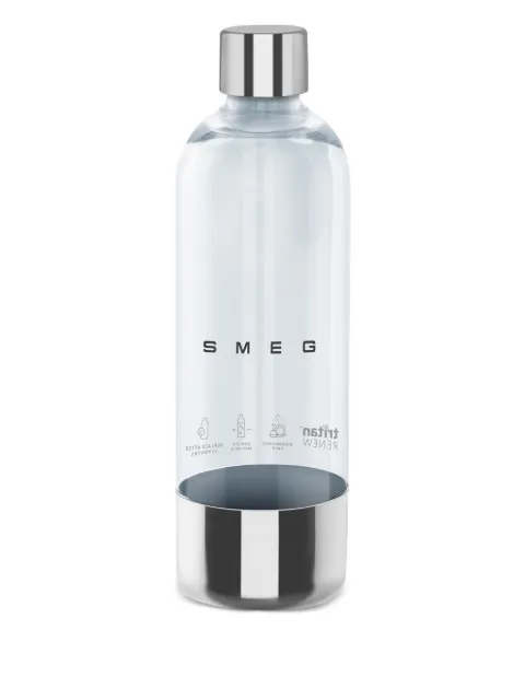 Smeg logo-print bottle for soda maker White SKSB01