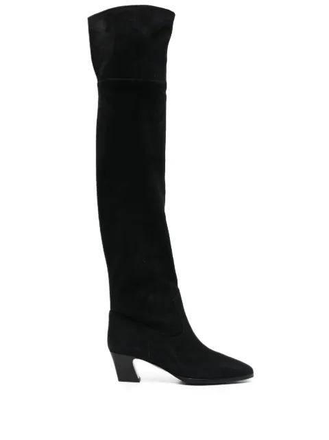 Aquazzura 45mm suede boots Black NMAMIDB0SUE000