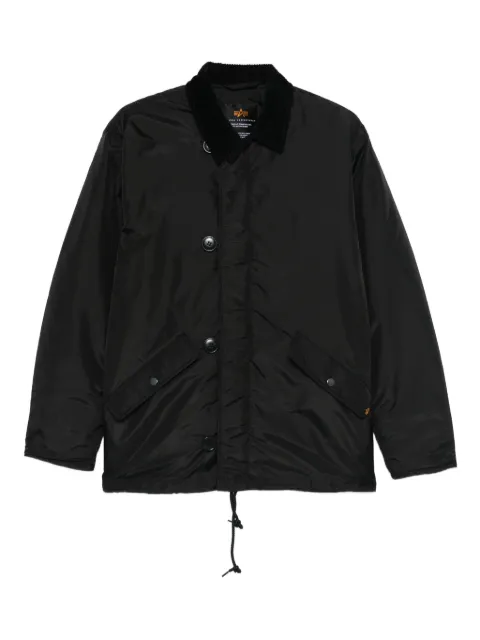 Alpha Industries ECW 1978 corduroy-collar impermeable jacket Black 258129
