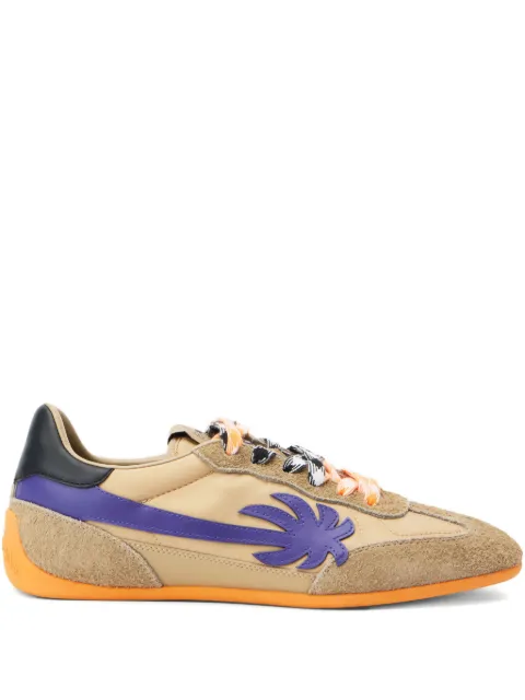 Palm Angels PA 5 suede palm sneakers Neutrals PMIA105F25LEA0016135