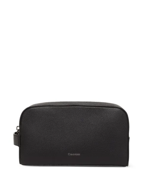 Calvin Klein pebbled wash bag Black LV04D1031GUB1