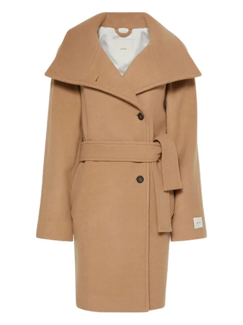 Calvin Klein belted coat Neutrals LV044D557GPAI