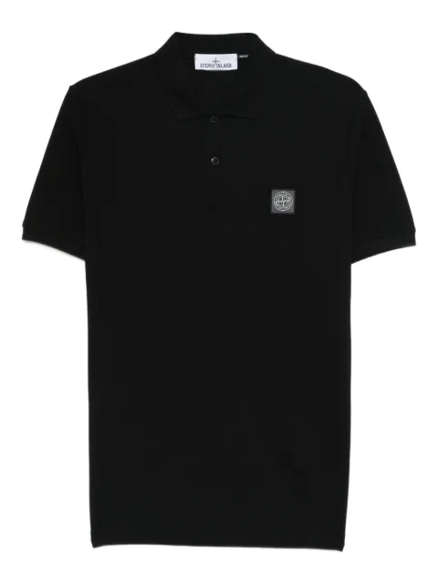 Stone Island short-sleeve patch polo shirt Black L2S152200011S0039