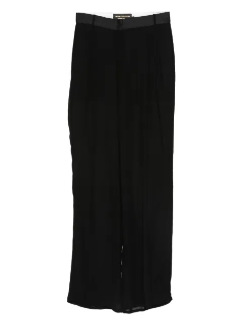 SIMONA CORSELLINI Pleated Trousers Black A25CEPA10101