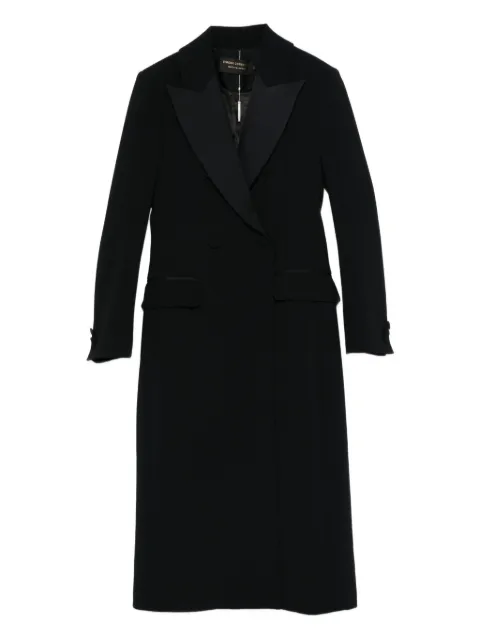SIMONA CORSELLINI double-breasted coat Black A25CECP10101