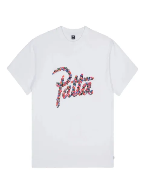 PATTA loog-print T-shirt White POCAW2510002900093002