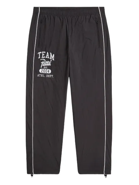 PATTA logo-embroidery pants Black POCAW2545503650003001