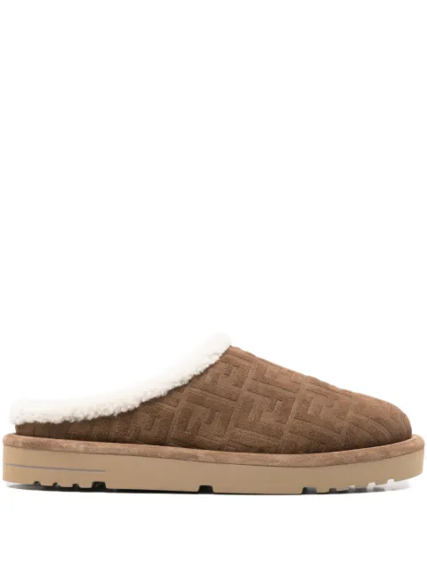 FENDI Afterski clog crosta ff slippers Brown 7D1823ASA1