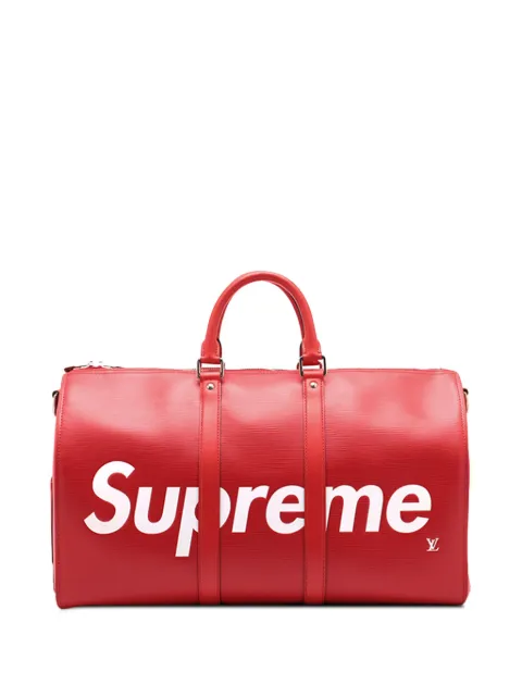 Louis Vuitton Pre-Owned 2017 Supreme Epi Keepall Bandouliere 45 travel bag Red S4ZX880QDD44P668
