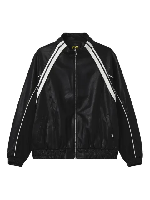 Mini Cream striped zip jacket Black 5FS106A