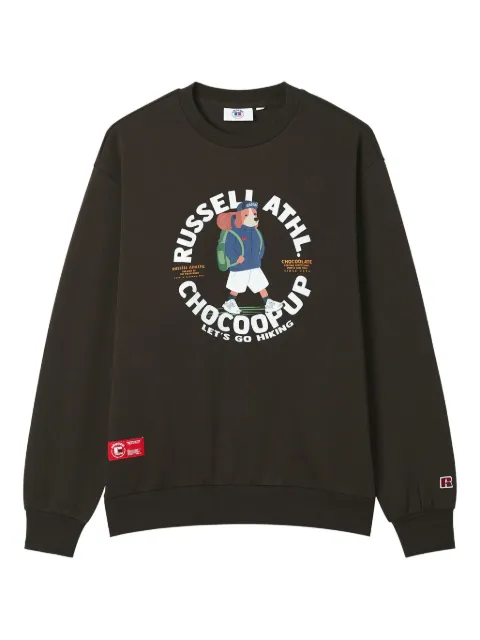 CHOCOOLATE x Russell Athletic crew-neck sweatshirt Brown B1XSWM00216X