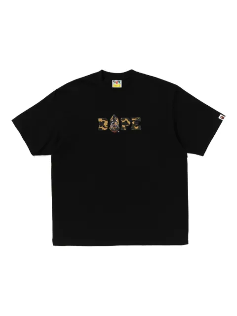 A BATHING APE® camouflage-print T-shirt Black 001TEL801315M