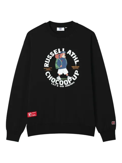 CHOCOOLATE graphic-print crew-neck sweatshirt Black B1XSWM00216X