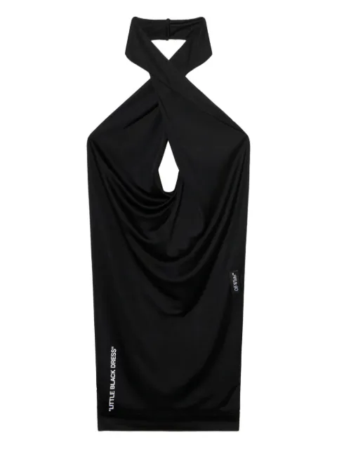 Off-White Fluid Jer backless mini dress Black OWDB557F25JER0011001