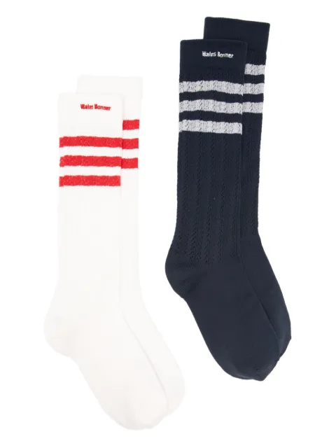 adidas x Wales Bonner striped socks (pack of two) White KB2324