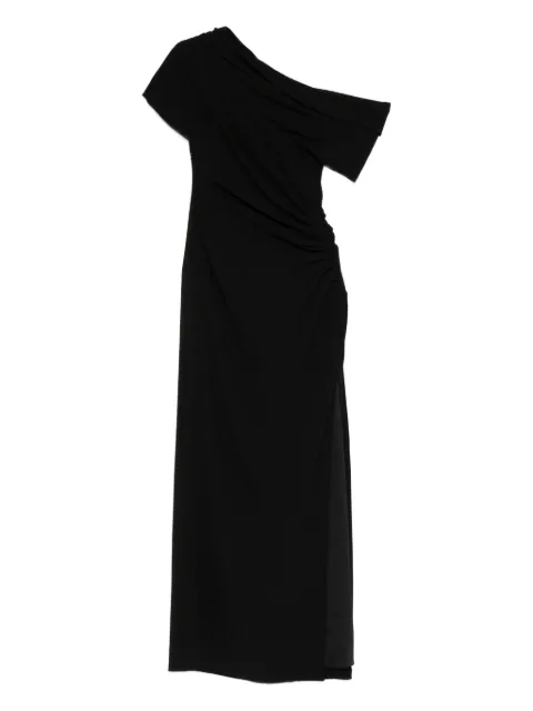 SIMKHAI Kally draped one-shoulder midi dress Black 5251171Q