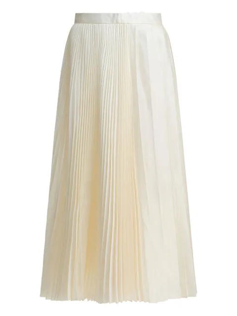 SANDBEIGE pleated midi skirt Neutrals SBB3SK02AC