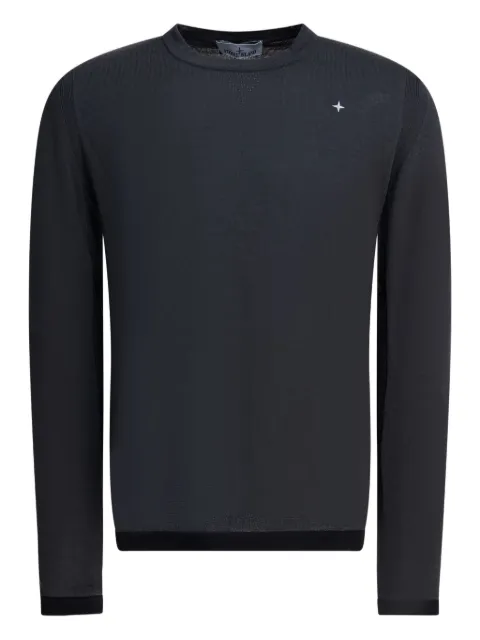 Stone Island star-motif crew-neck sweatshirt Grey K2S155100038S00GB