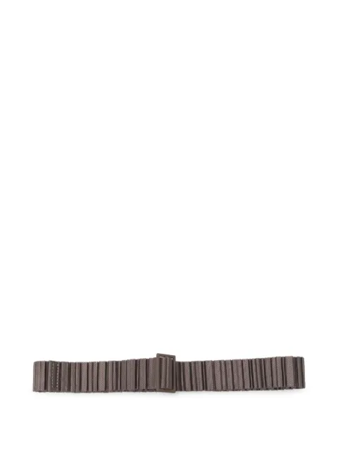 Pleats Please Issey Miyake pleated buckle belt Brown PP59AH501