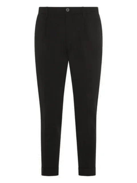 GTA Pantalone pleated straight-leg trousers Black DENNIS1PENCE27950990