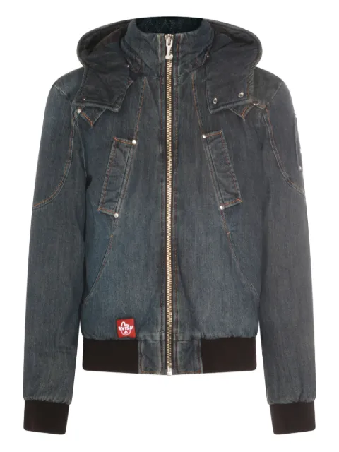 Moose Knuckles hooded cotton jacket Blue M35MB000EV1843