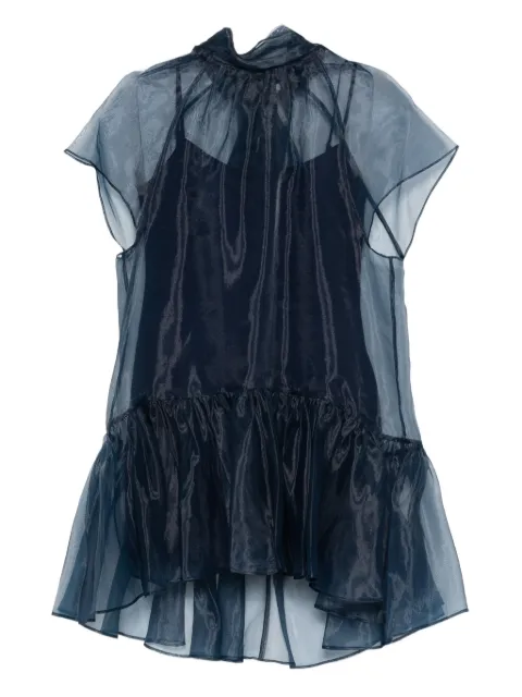 SIMKHAI Beaux ruffled mini dress Blue 5251016O