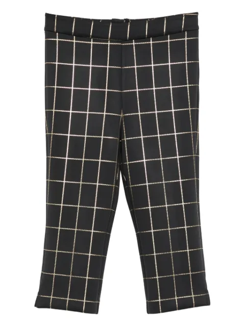 Cynthia Rowley checked capris shorts Black 25F1PT04PL