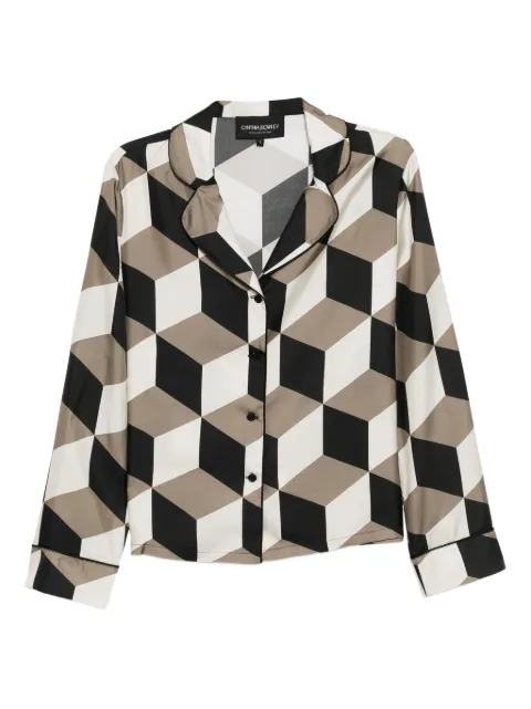 Cynthia Rowley The Illusion shirt Neutrals 25F1TP16SK
