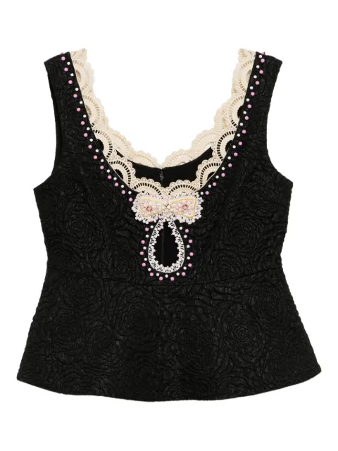 Cynthia Rowley bead-embellished vest Black 25F1TP14PL