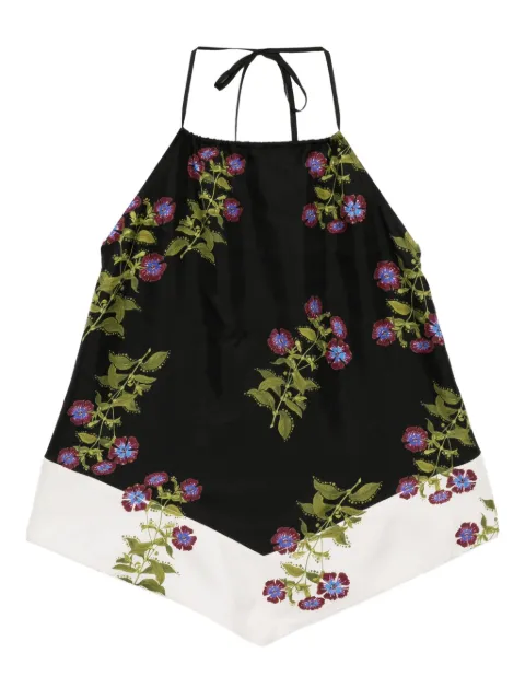 Cynthia Rowley floral-print top Black 25F1TP10SK
