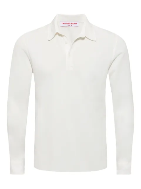 Orlebar Brown Garfield long-sleeved polo shirt White 281494
