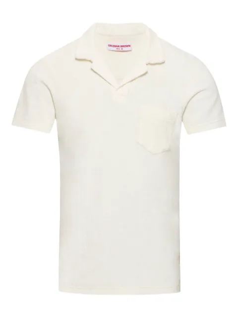 Orlebar Brown Terry chest-pocket top White 281509