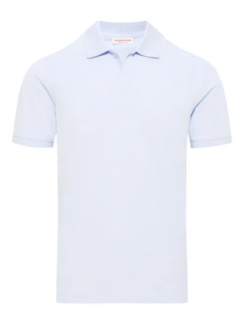 Orlebar Brown Bruno piqué polo shirt Blue 281489