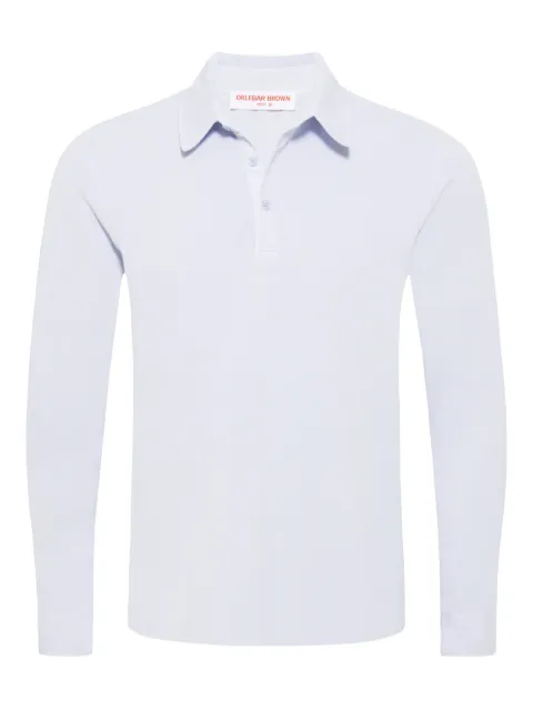 Orlebar Brown Garfield long-sleeve polo shirt Blue 281493