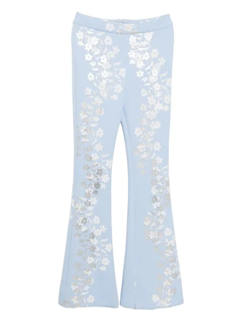 Cynthia Rowley floral-print trousers Blue 25F1PT01PL