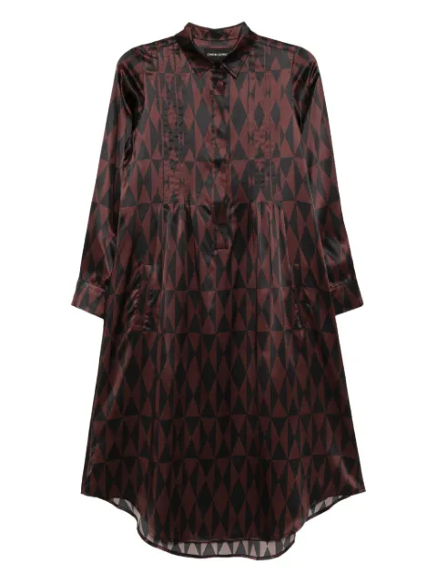 Cynthia Rowley geometric-print dress Black 25F1DR08SK
