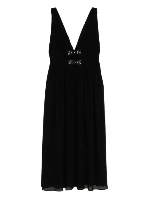 Cynthia Rowley Amelie midi dress Black 25F1DR04SK
