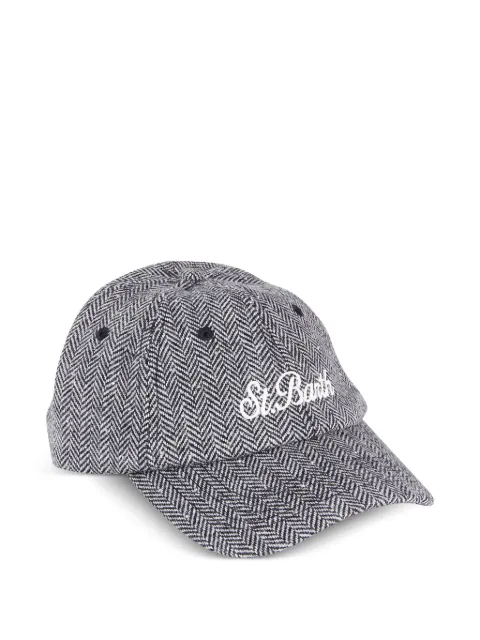 MC2 Saint Barth herringbone-pattern baseball cap Grey BASEBALLWOOL097