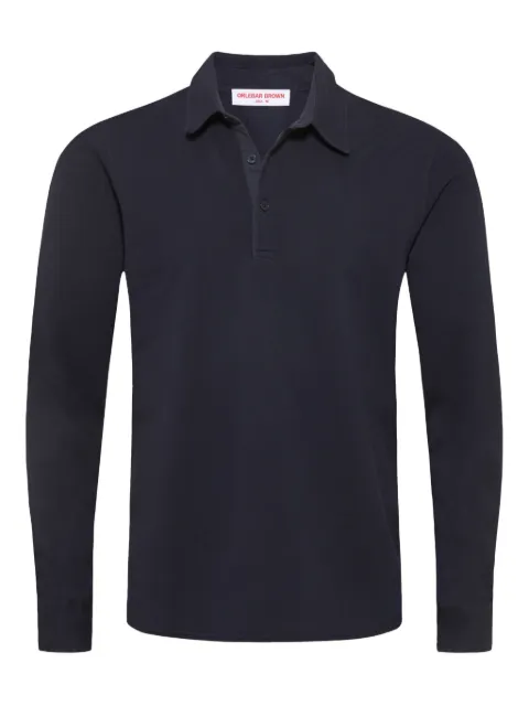 Orlebar Brown Garfield long-sleeved polo shirt Blue 281492