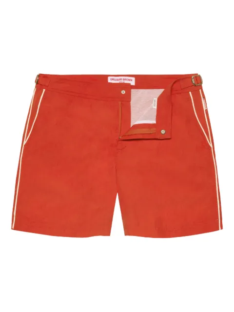 Orlebar Brown Bulldog piped-trim swim shorts Red 281531