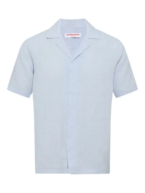 Orlebar Brown Maitan linen shirt Blue 281506