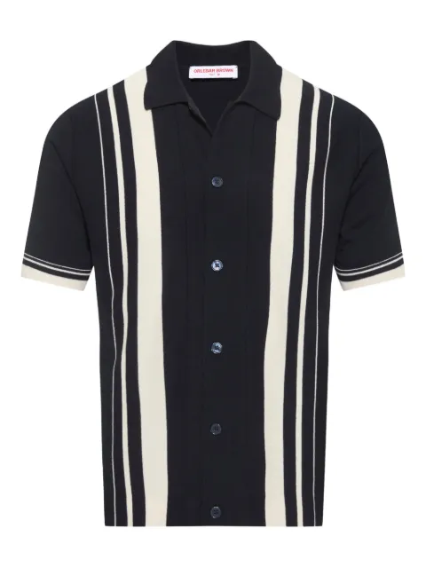 Orlebar Brown Tiernan striped shirt Blue 281524